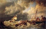 unknow artist, Seascape, boats, ships and warships.95